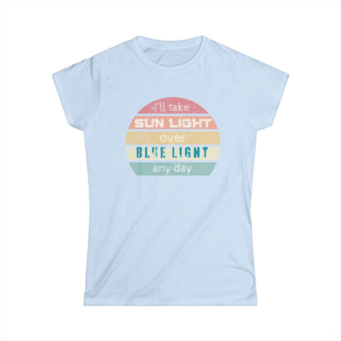 Image of Sunlight Over Blue Light Women's Graphic Tee