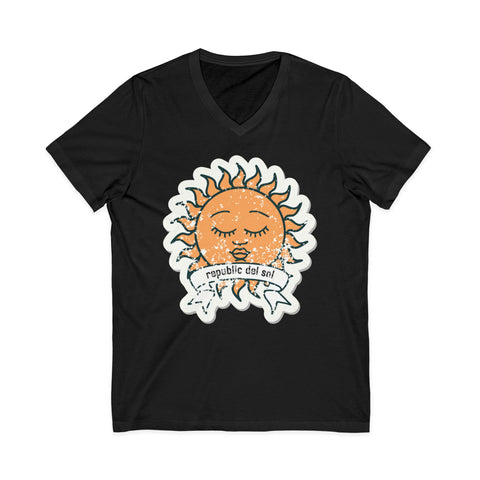 Image of Sunshine Vibes Unisex V-Neck Tee