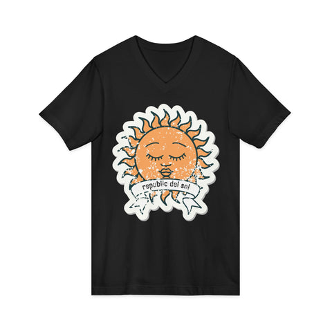 Image of Sunshine Vibes Unisex V-Neck Tee