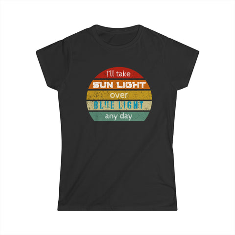 Image of Sunlight Over Blue Light Women's Graphic Tee